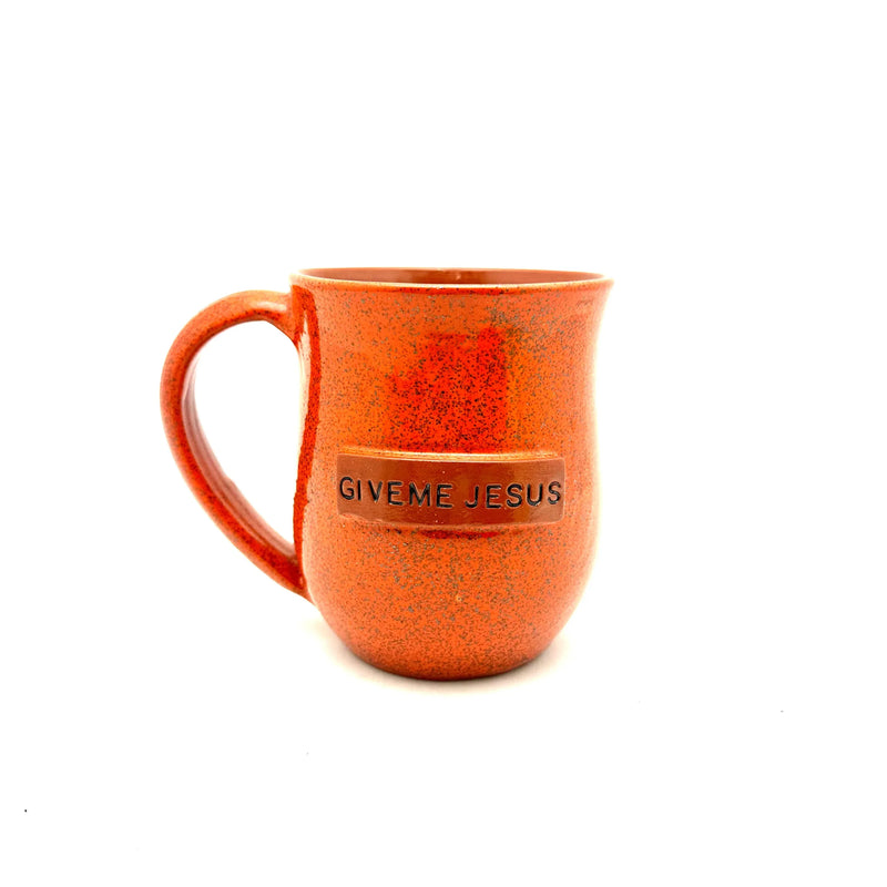 Give Me Jesus Mug - Glitter Orange - BIG FRENCHIES