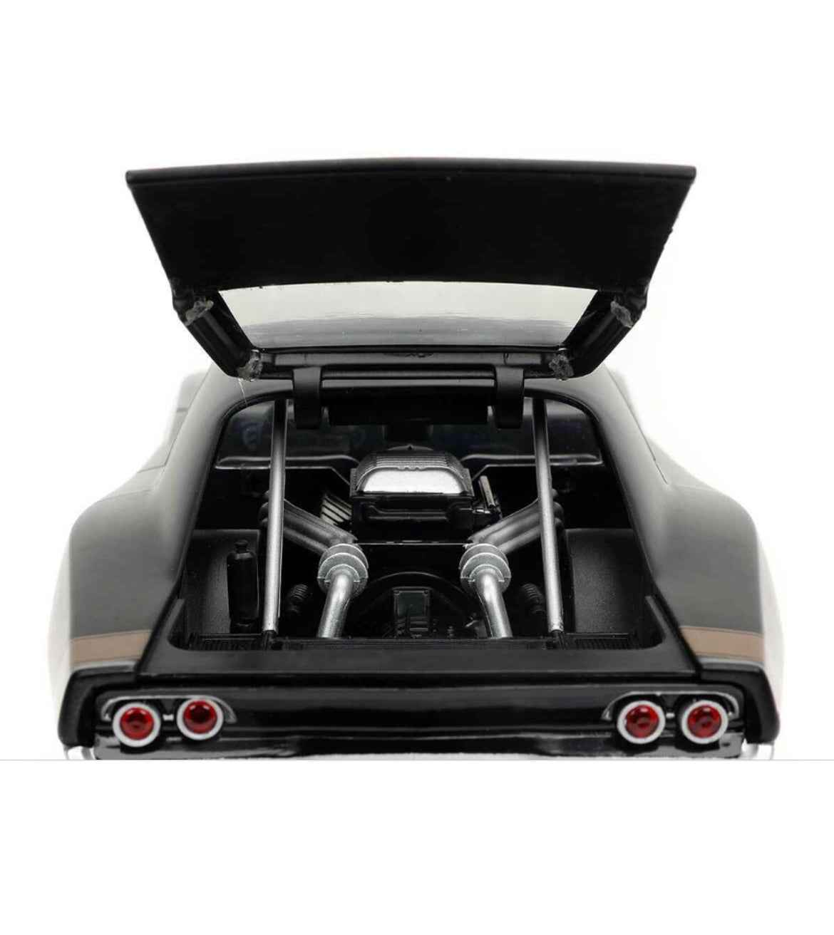 Dom's 1968 Dodge Charger Widebody Matt Black "Fast & Furious 9 F9" (2021) Movie 1/24 Diecast Model Car by Jada