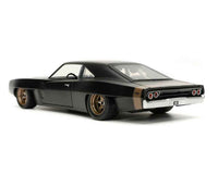 Dom's 1968 Dodge Charger Widebody Matt Black "Fast & Furious 9 F9" (2021) Movie 1/24 Diecast Model Car by Jada