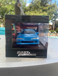 Mia's Acura Integra Light Blue with Graphics "Fast & Furious" Movie 1/32 Diecast Model Car by Jada