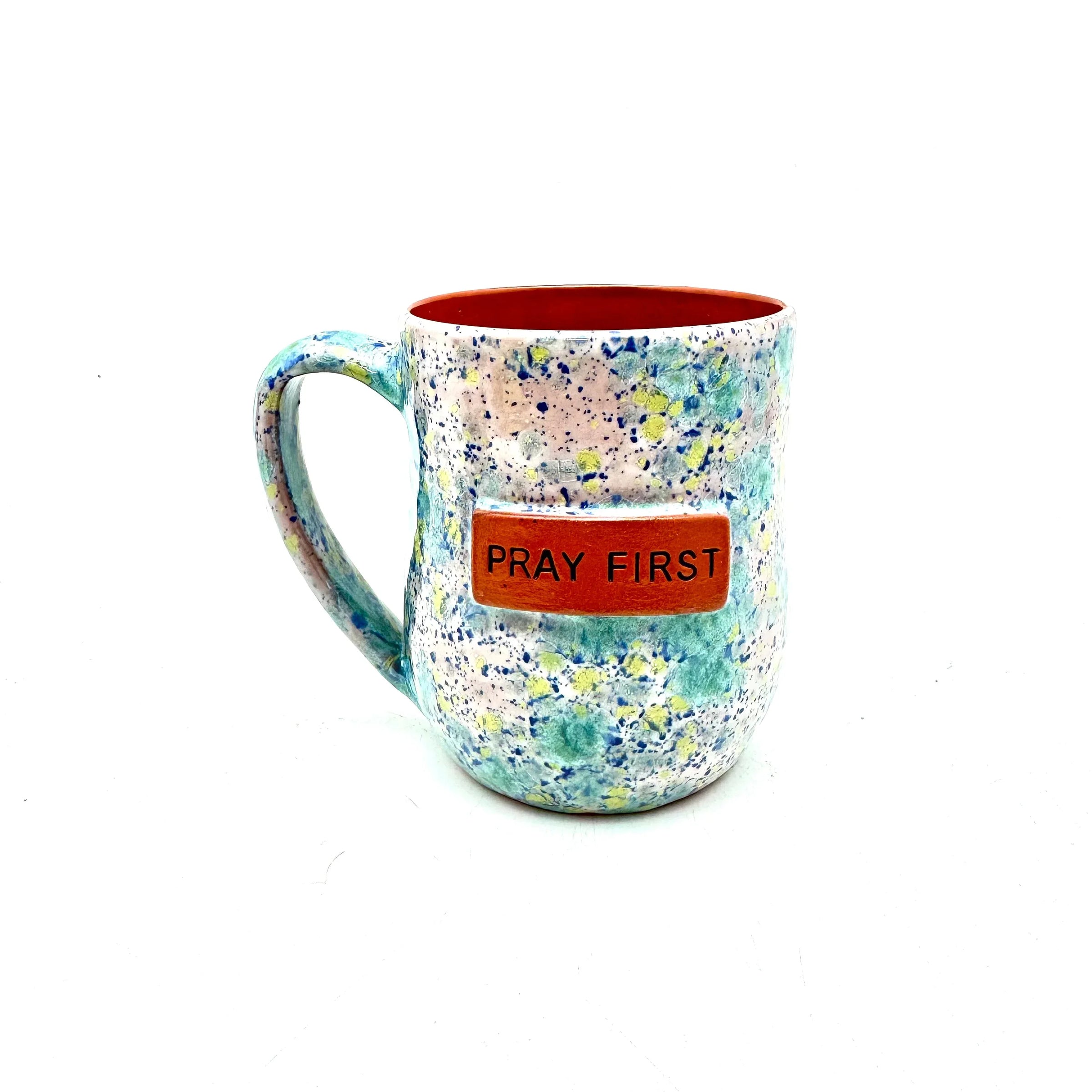 Pray First Mug - Watercolor Sprinkles - BIG FRENCHIES