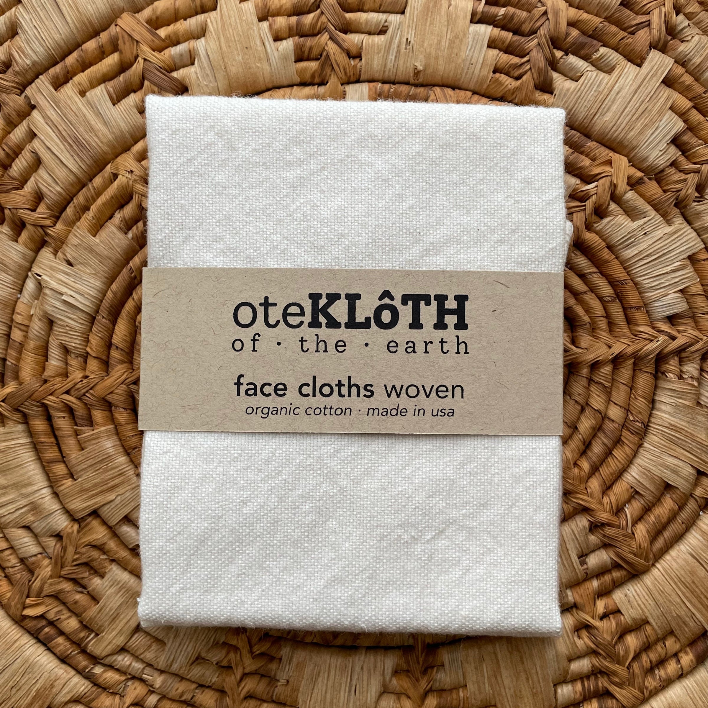 Organic Cotton Face Cloths | Woven - BIG FRENCHIES