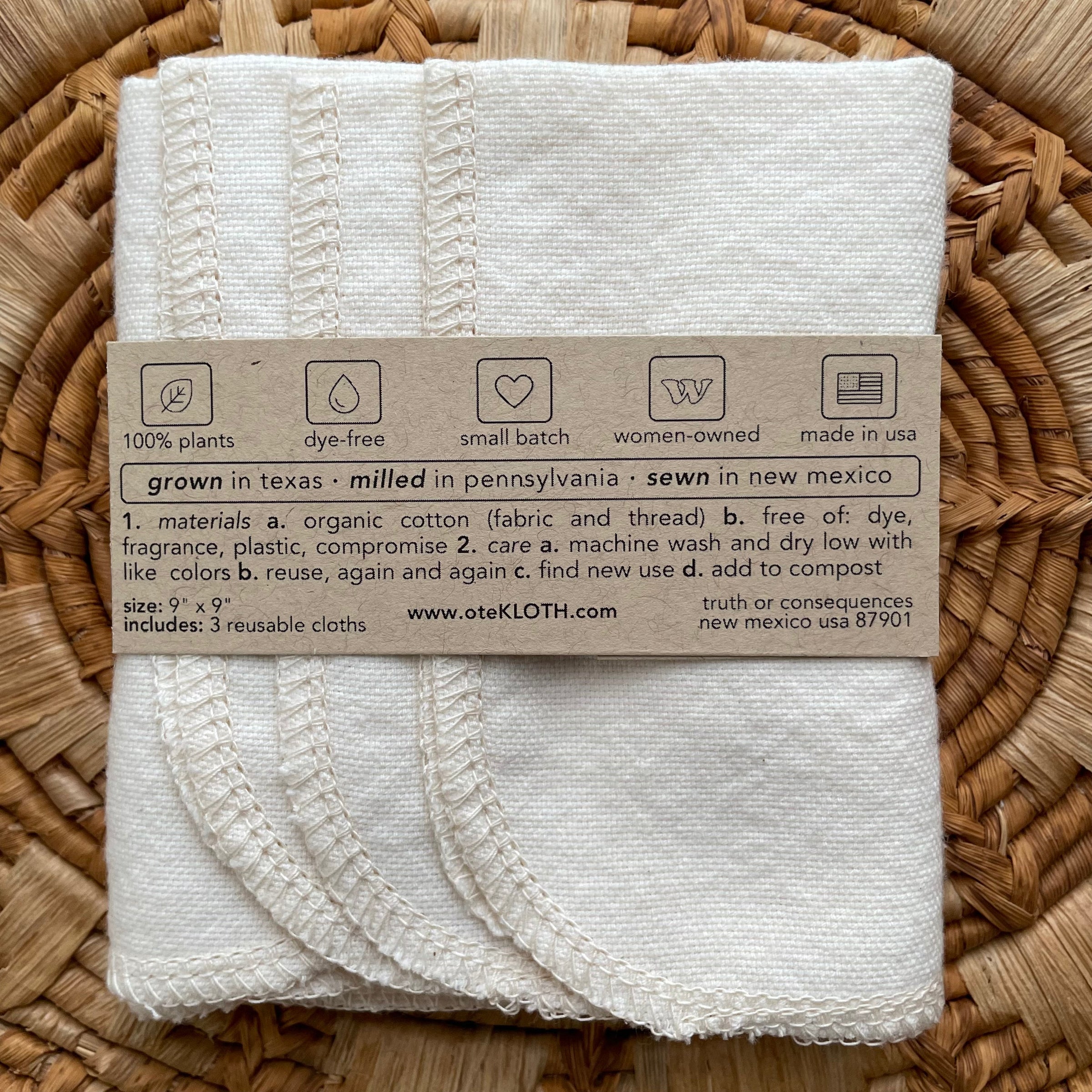 Organic Cotton Face Wipes | Woven - BIG FRENCHIES