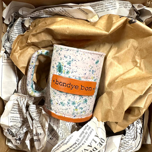 Bernide Mug- Bondye Bon (God is Good) - BIG FRENCHIES