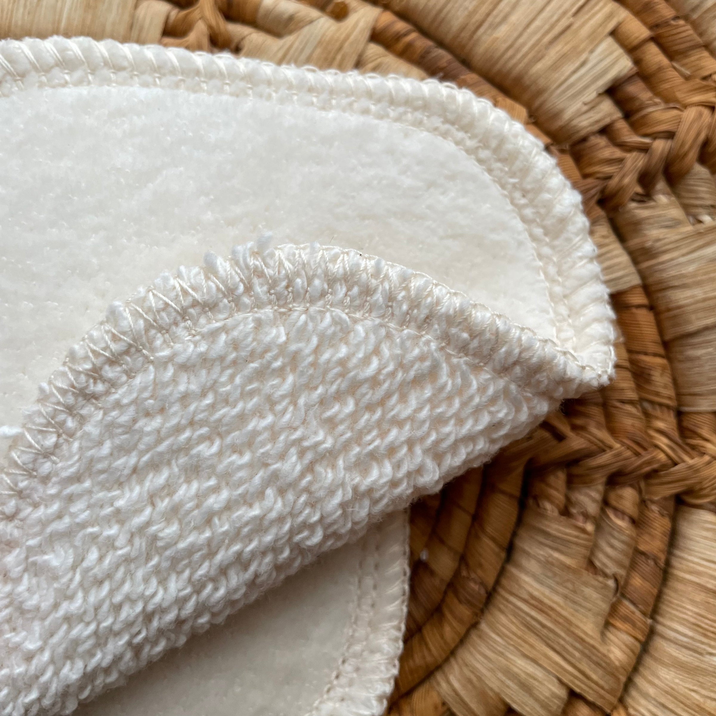 Organic Cotton Reusable Cotton Rounds | Velour + Terry - BIG FRENCHIES