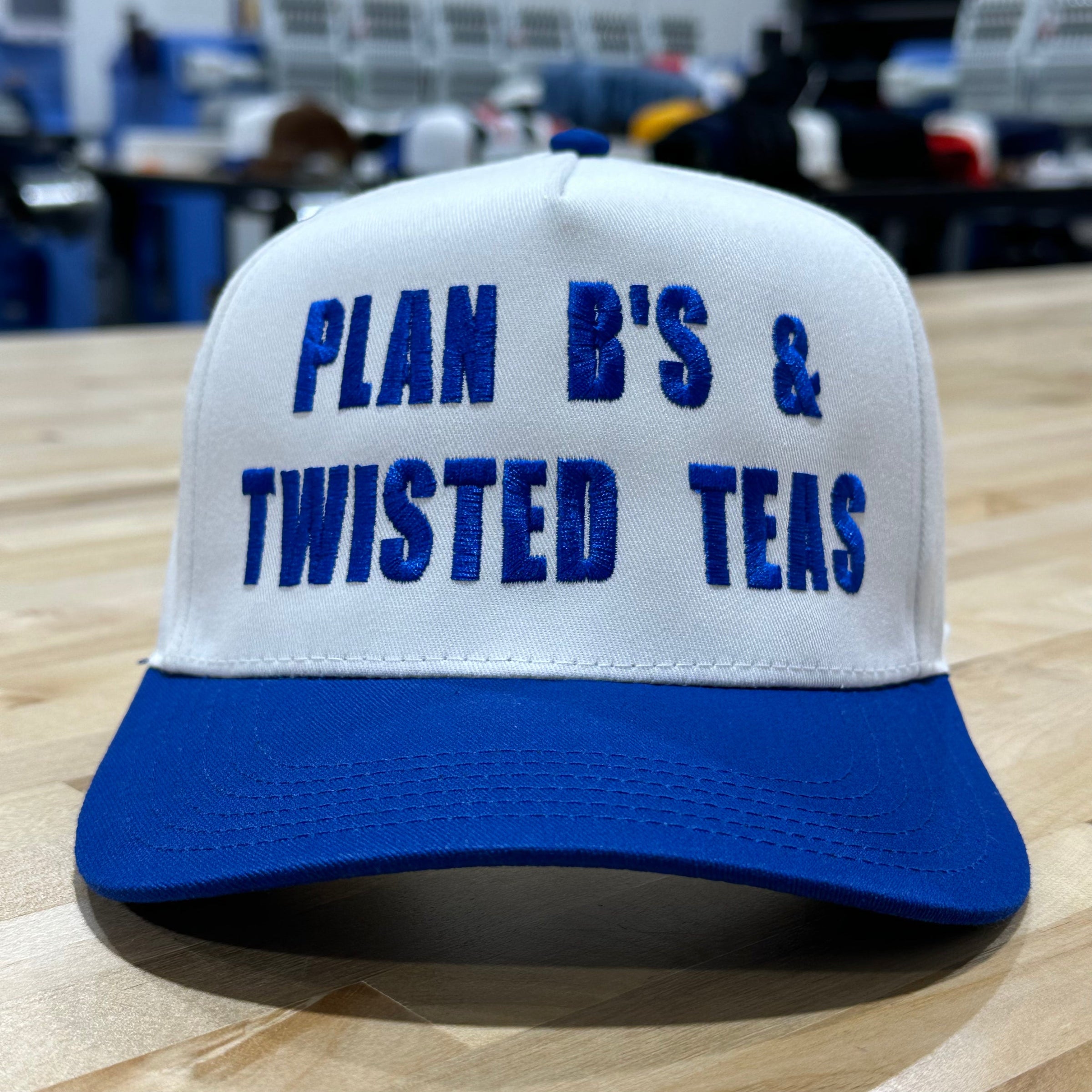 Plan B’s & Twisted Teas Blue Snapback Cap Hat Custom Embroidered