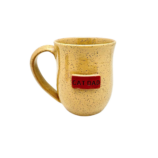 Cat Dad Mug- Speckled Sand - BIG FRENCHIES