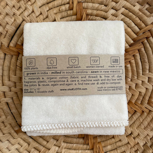 Organic Cotton Face Cloth | Cloud - BIG FRENCHIES