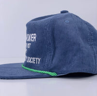 Custom embroidered I AM A SMOKER THANKS FOR NOT BITCH N Corydory Snapback Cap Hat