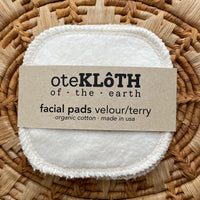 Organic Cotton Reusable Cotton Rounds | Velour + Terry - BIG FRENCHIES