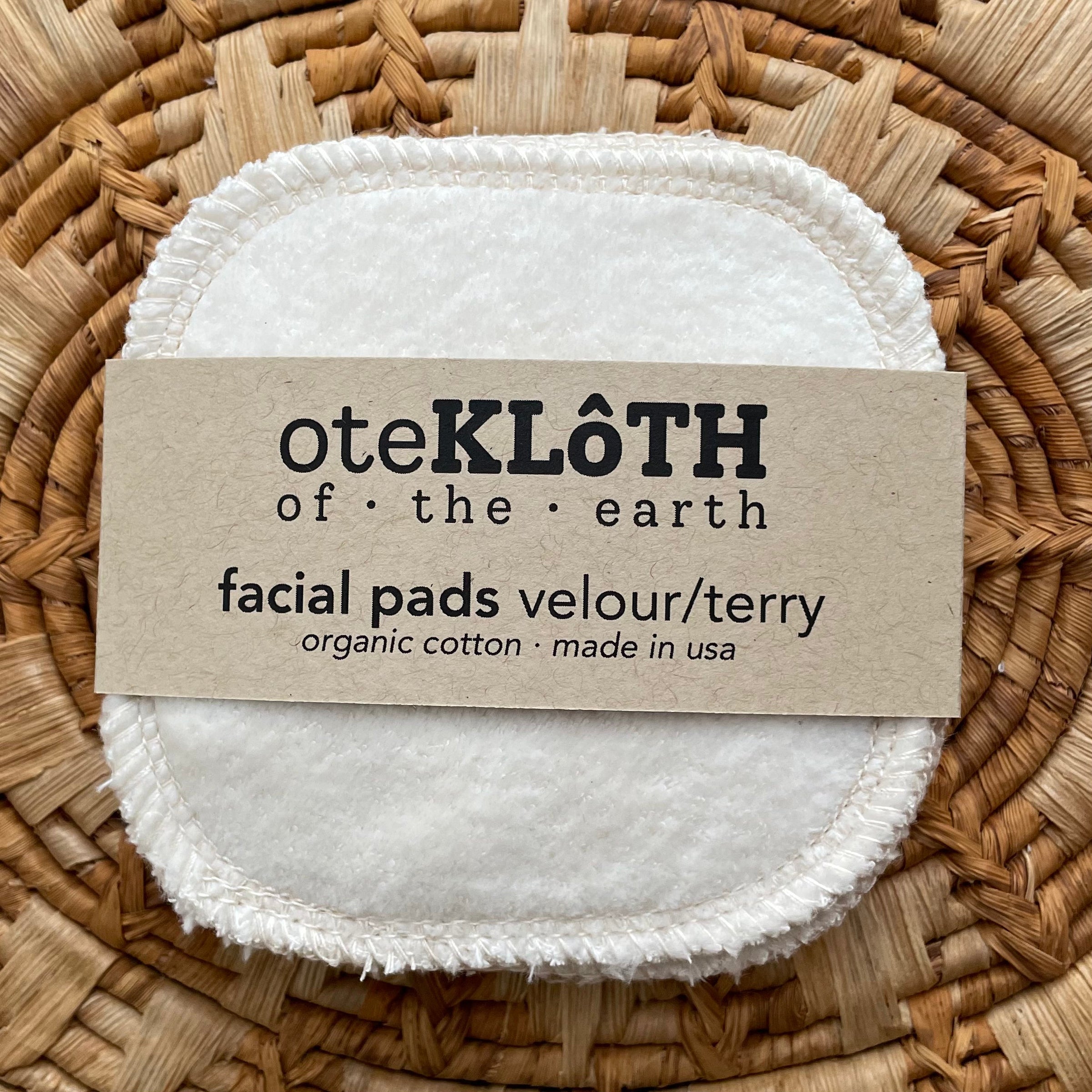 Organic Cotton Reusable Cotton Rounds | Velour + Terry - BIG FRENCHIES