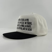 55 Burgers 55 Fries Pay It Forward Black/White SnapBack I Think You Should Leave custom embroidered