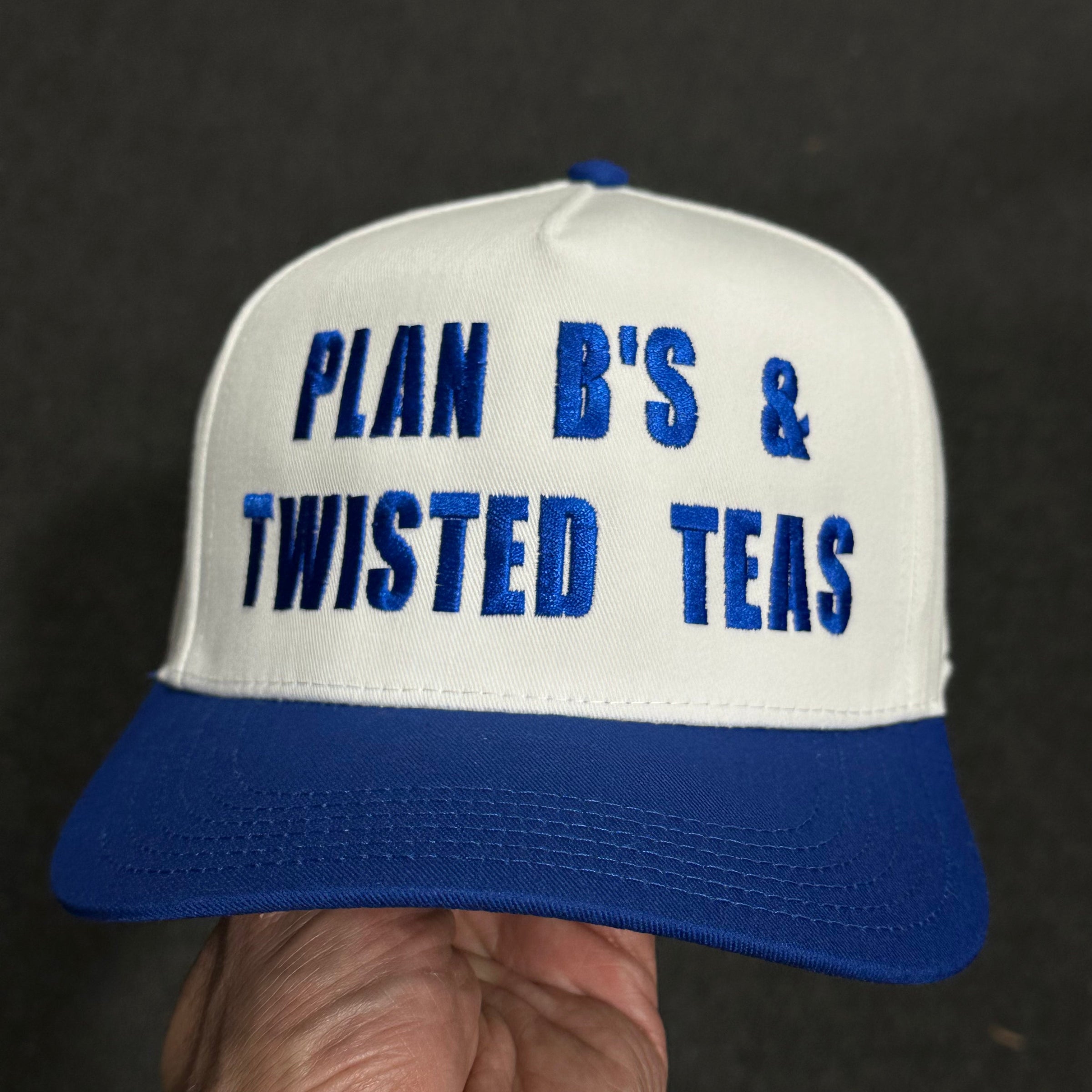 Plan B’s & Twisted Teas Blue Snapback Cap Hat Custom Embroidered