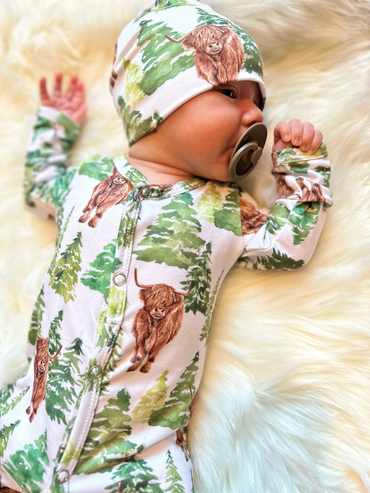 NEWBORN highland forrest sleeper Set - BIG FRENCHIES