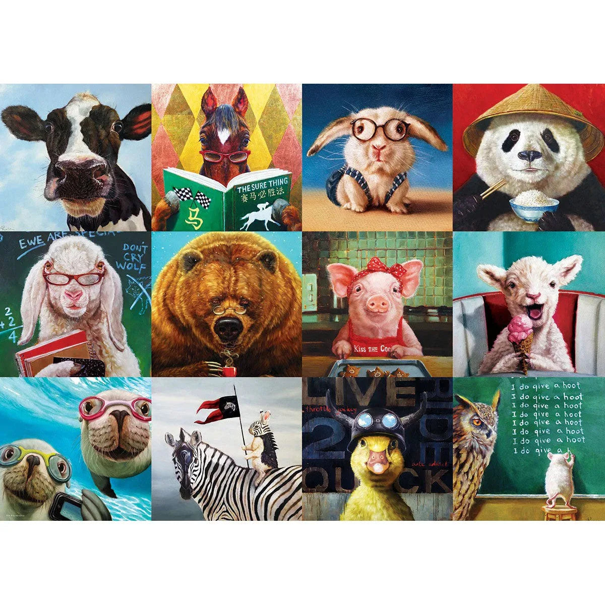 Funny Animals 1000 Piece Jigsaw Puzzle Eurographics - BIG FRENCHIES