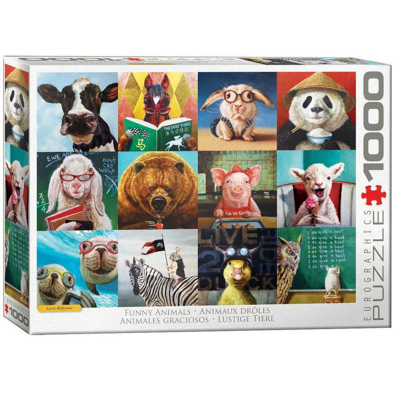 Funny Animals 1000 Piece Jigsaw Puzzle Eurographics - BIG FRENCHIES