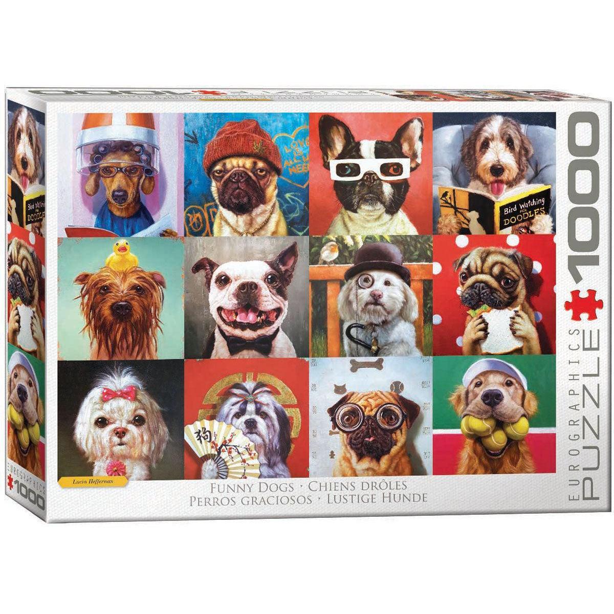 Funny Dogs 1000 Piece Jigsaw Puzzle Eurographics
