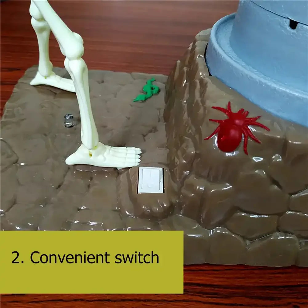 MEACAOFG Funny Piggy Bank Automatic Skull Ghost Grinding Creative Music Coin Money Saving Box Baby Kids Child Gift - BIG FRENCHIES