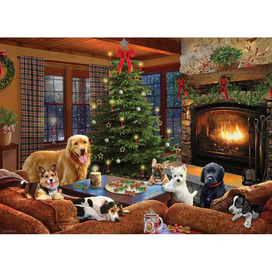 Furry Festivities 500 Piece Jigsaw Puzzle Cobble Hill