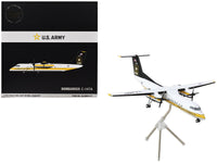 Bombardier C-147A Transport Aircraft "Golden Knights Parachute Team" United States Army (17-01610) White with Yellow Stripes and Black Tail "Gemini 200" Series 1/200 Diecast Model Airplane by GeminiJets