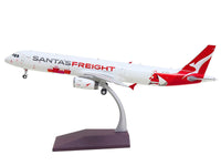 Airbus A321P2F Commercial Aircraft "Qantas Freight - Santa’s Freight" (VH-XF4) White with Graphics and Red Tail "Gemini 200" Series 1/200 Diecast Model by GeminiJets