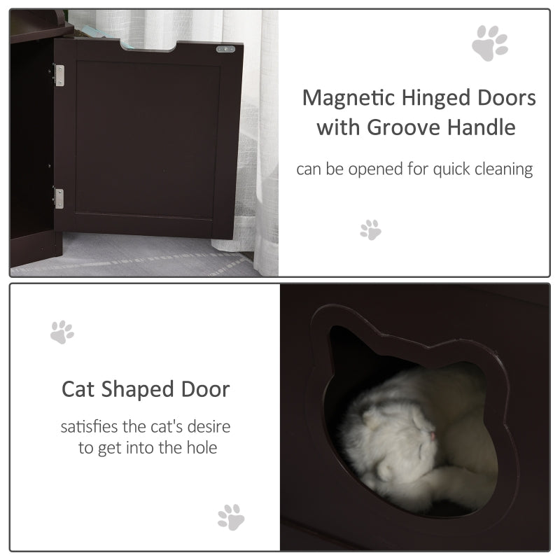 Cat Litter Box Nightstand End Table Enclosure - BIG FRENCHIES