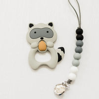 Raccoon Teether Set // Gray - BIG FRENCHIES