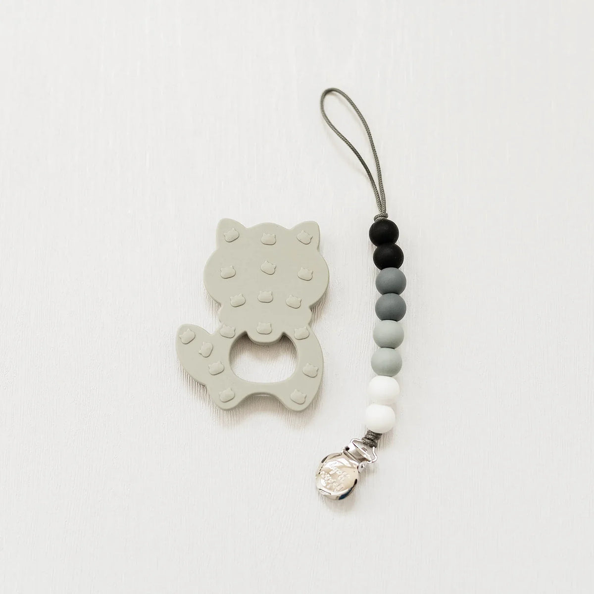 Raccoon Teether Set // Gray - BIG FRENCHIES