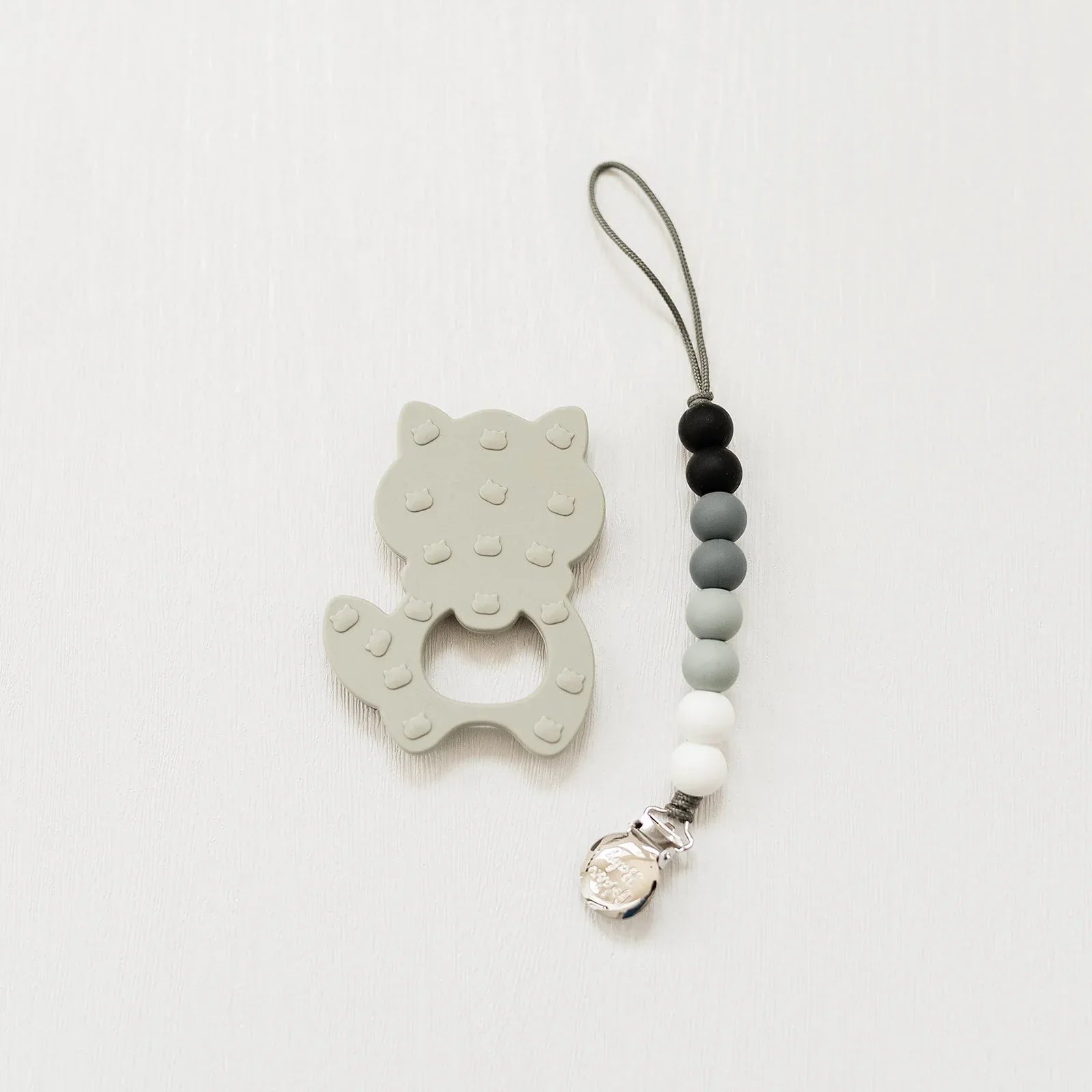 Raccoon Teether Set // Gray - BIG FRENCHIES