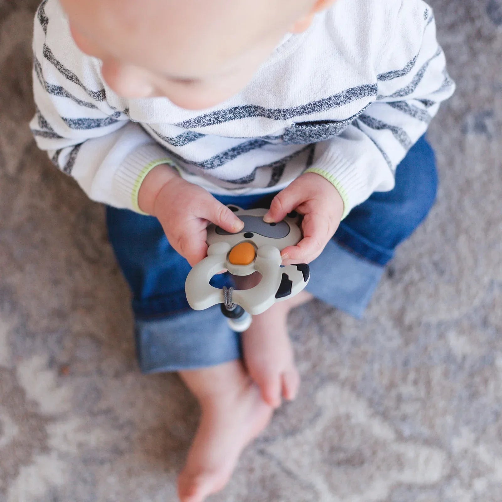 Raccoon Teether Set // Gray - BIG FRENCHIES