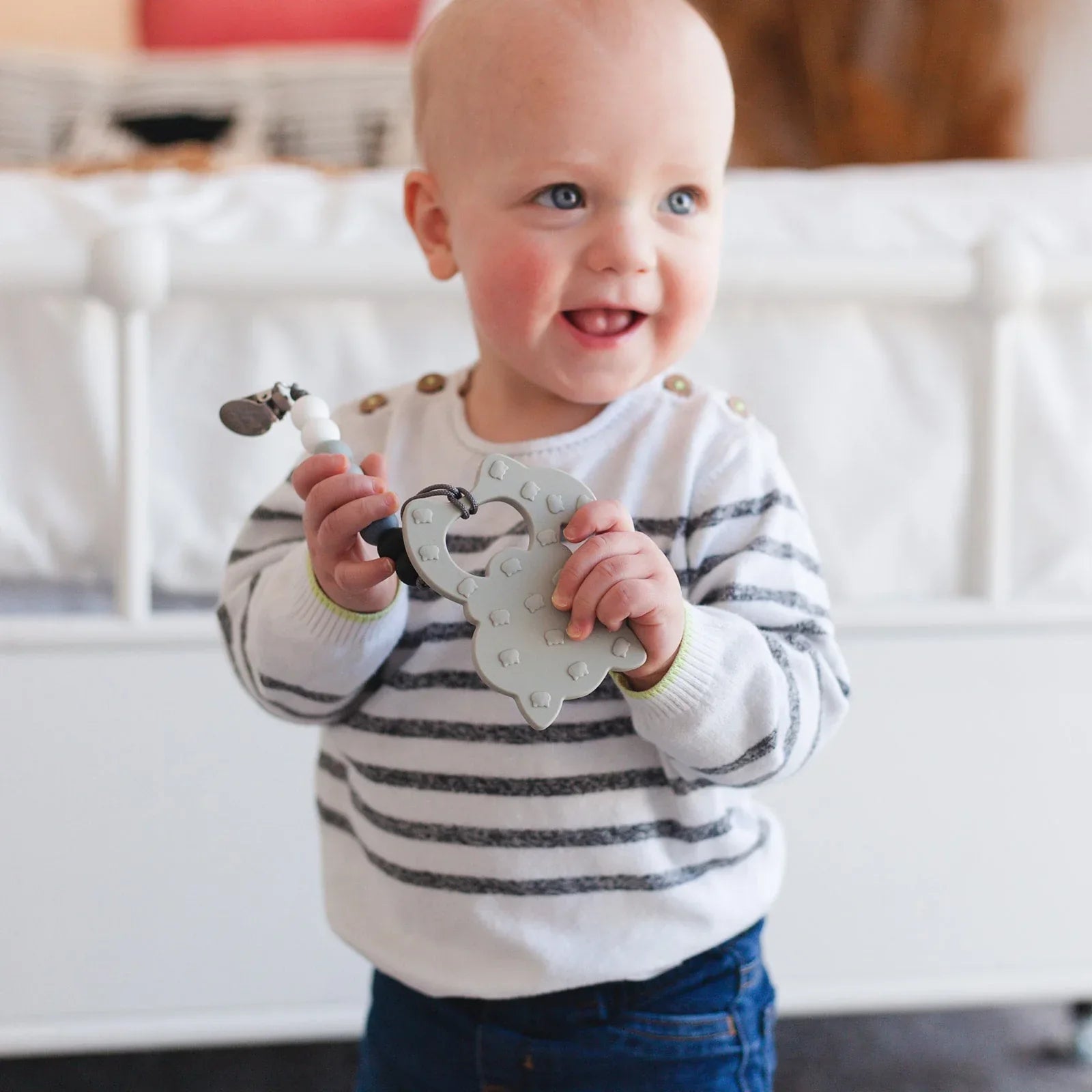 Raccoon Teether Set // Gray - BIG FRENCHIES