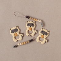 Raccoon Teether Set // Brown - BIG FRENCHIES