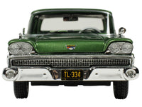 1959 Ford Country Squire Sherwood Green Metallic with Woodgrain Sides and Green Interior Limited Edition to 200 pieces Worldwide 1/43 Model Car by Goldvarg Collection