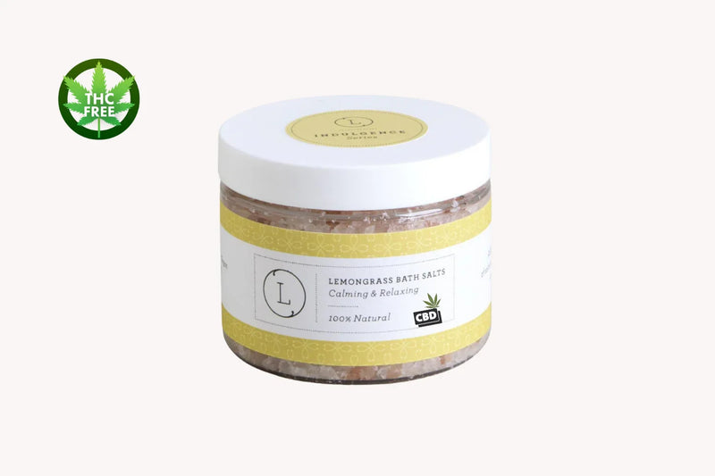 CBD Grapefruit Natural Bath Salt Soak with CBD. Made with Dead sea, Epsom and Himalayan salts (THC free) - BIG FRENCHIES