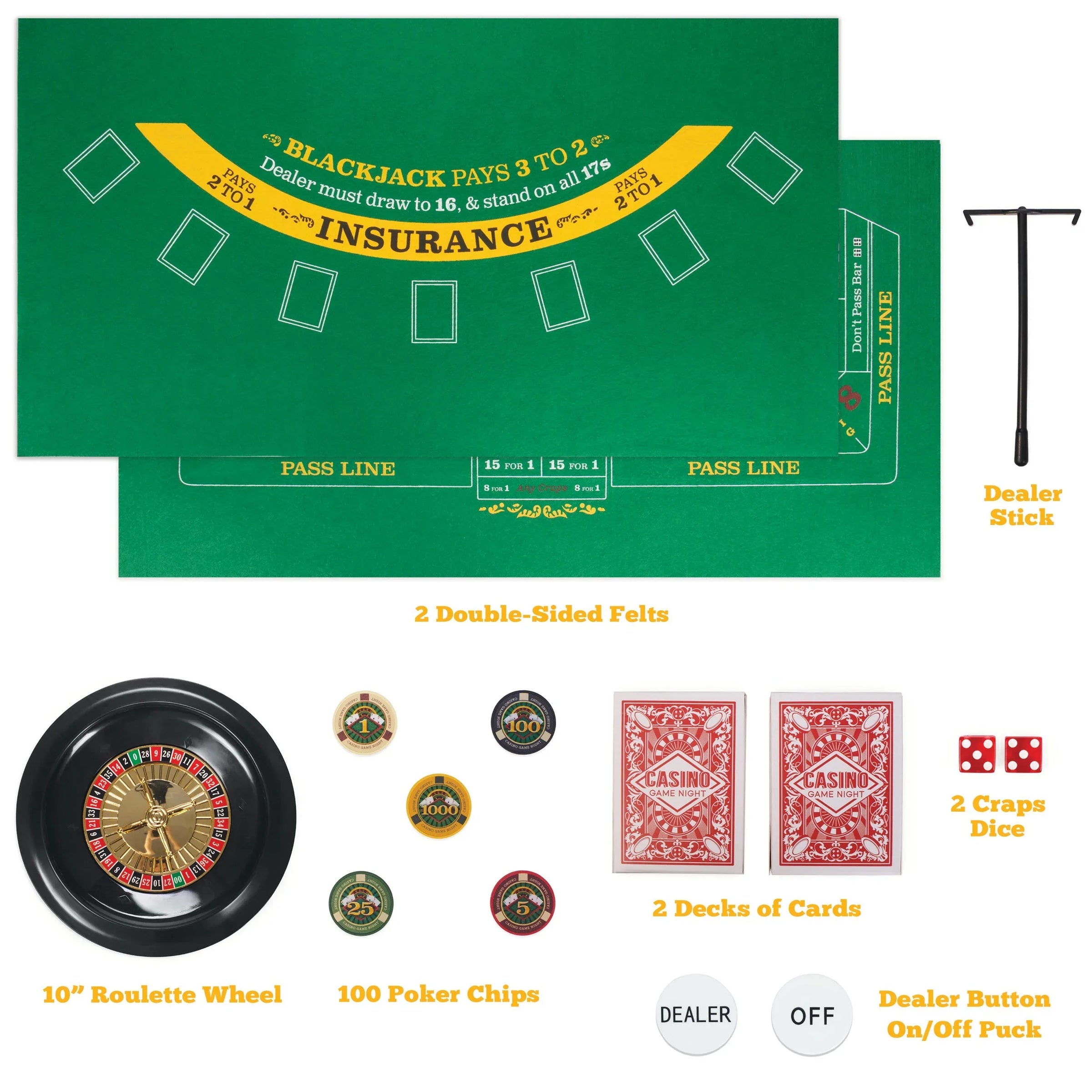 Casino Game Night: 4 Games in 1 - BIG FRENCHIES