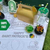 St. Patrick's Day Coloring Tablecloth - BIG FRENCHIES