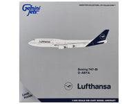 Boeing 747-8I Commercial Aircraft "Lufthansa" (D-ABYA) White with Dark Blue Tail 1/400 Diecast Model GeminiJets