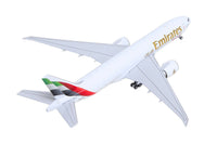 Boeing 777F Commercial Aircraft "Emirates SkyCargo" (A6-EFV) White with Striped Tail 1/400 Diecast Model by GeminiJets