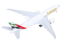 Boeing 777F Commercial Aircraft "Emirates SkyCargo" (A6-EFV) White with Striped Tail "Interactive Series" 1/400 Diecast Model by GeminiJets