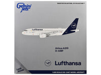 Airbus A319-100 Commercial Aircraft "Lufthansa" (D-AIBF) White with Dark Blue Tail 1/400 Diecast Model Airplane by GeminiJets