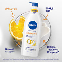 Nivea Q10 Firming Body Lotion - Visibly Tightens Skin in 10 Days, Intense 48-Hour Moisture - With Vitamin C & Collagen Booster, Fast Absorbing