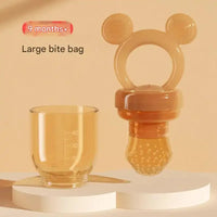 Baby Fruit Feeder Silicone Mesh Teether - Safe Self-Feeding Tool for Infants 3-24 Months - BIG FRENCHIES