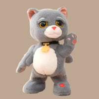 Interactive Baby Cat Toy - Soft Plush Educational Sensory Toy for Infants 0-12 Months