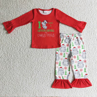 I want a hippopotamus for Christmas girls pajamas - BIG FRENCHIES