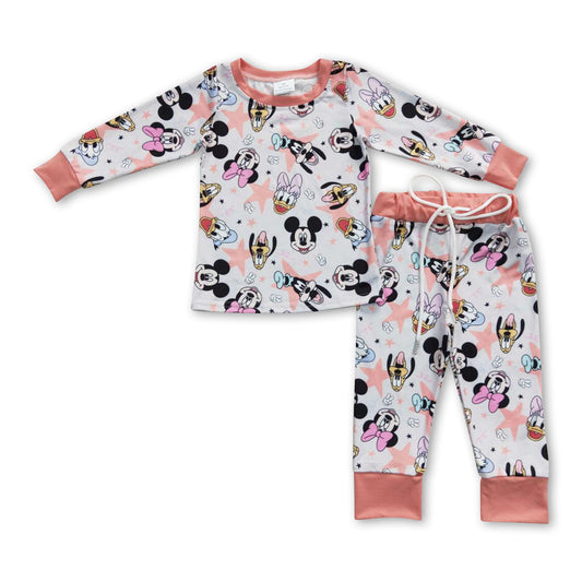 Duck mouse long sleeves kids girls pajamas - BIG FRENCHIES