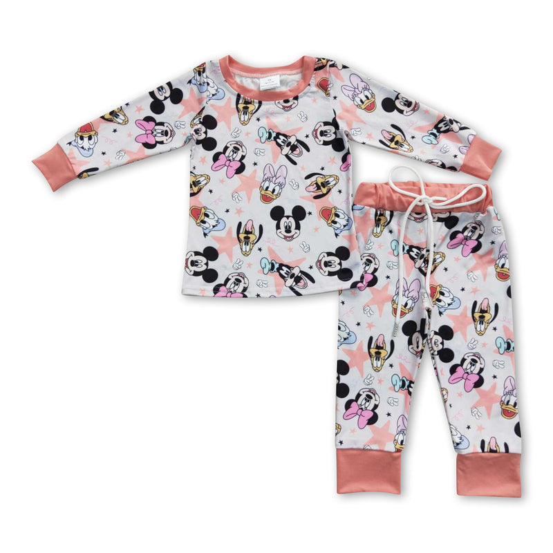 Duck mouse long sleeves kids girls pajamas - BIG FRENCHIES
