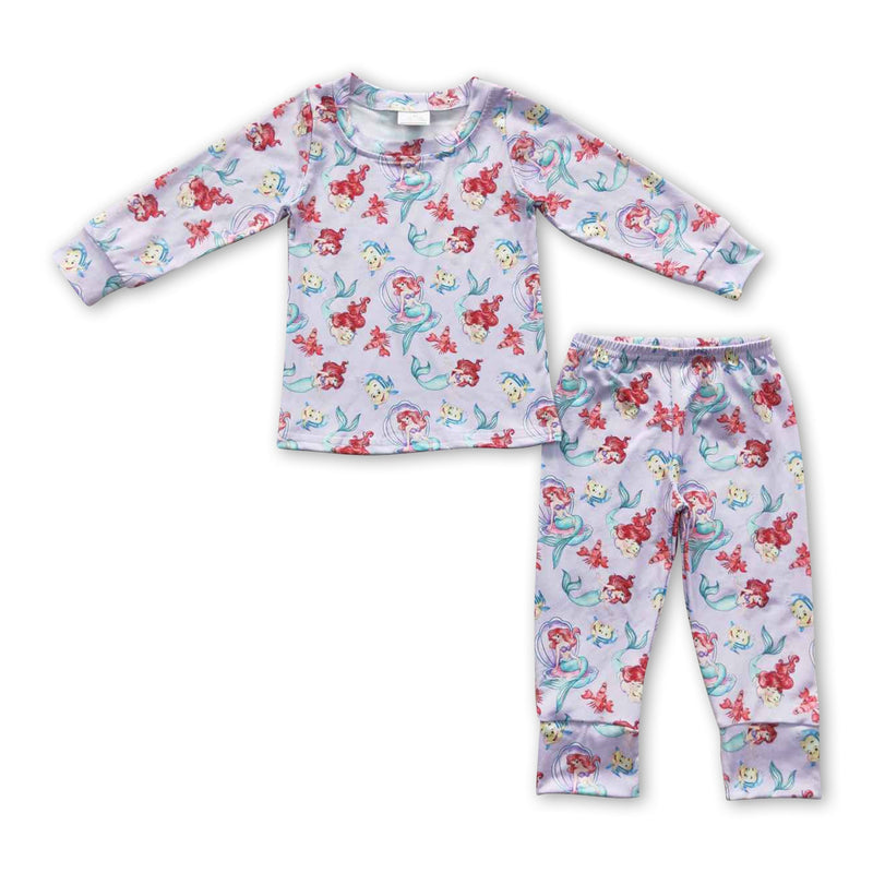 Fish long sleeves princess baby girls pajamas - BIG FRENCHIES