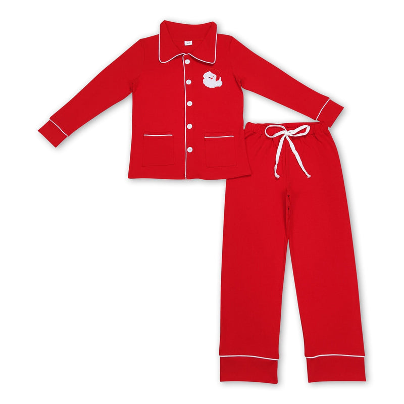 Red santa family clothes MOM Christmas pajamas - BIG FRENCHIES