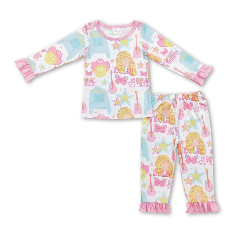 Long sleeves guitar smile singer girls pajamas - BIG FRENCHIES