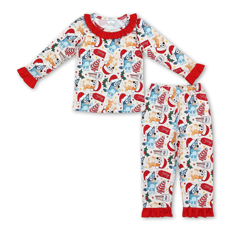 Christmas tree cake milk god kids girls pajamas - BIG FRENCHIES